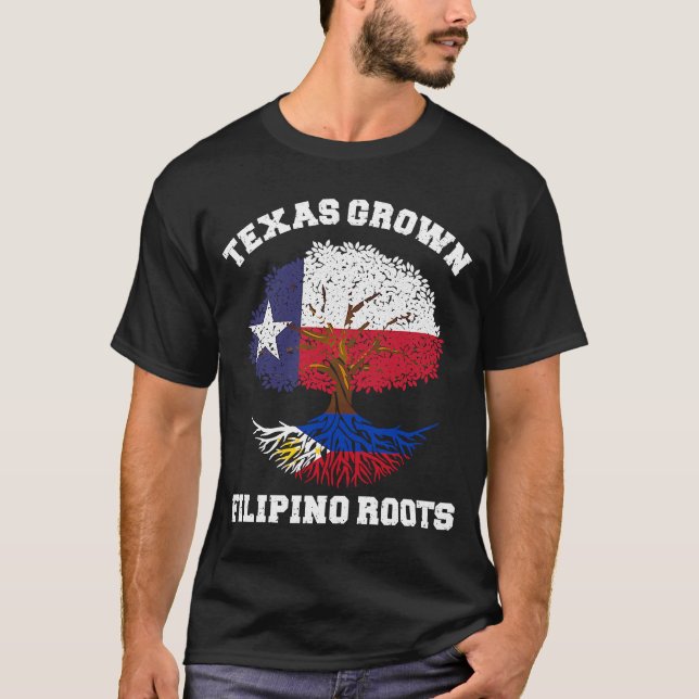 T-shirt Texas Philippines Texan Filipino Texas cultivé (Devant)