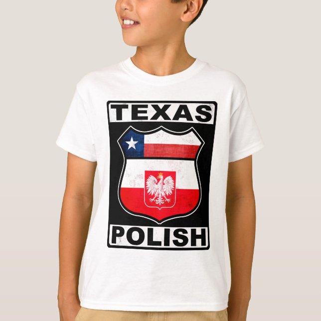 T-shirt Texas Polonais Américain (Devant)