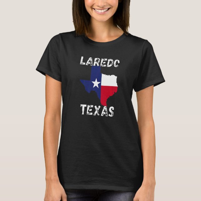 T-shirt Texas Retro Laredo Texas Souvenirs (Devant)