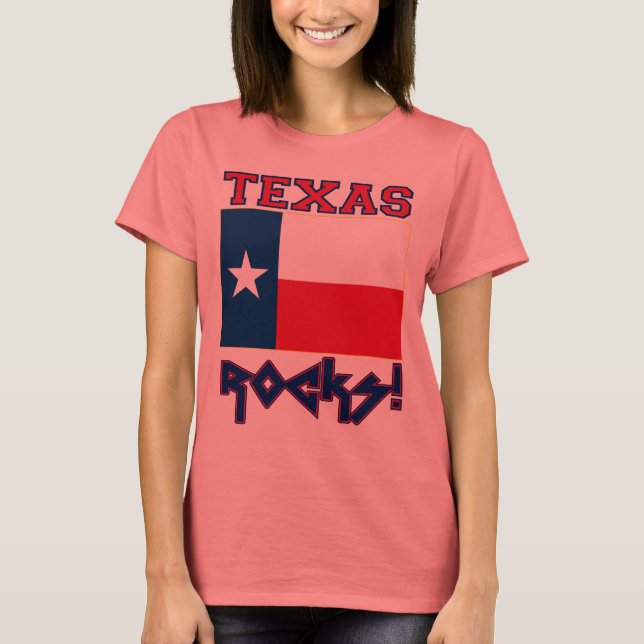 T-shirt Texas Rocks! (Devant)