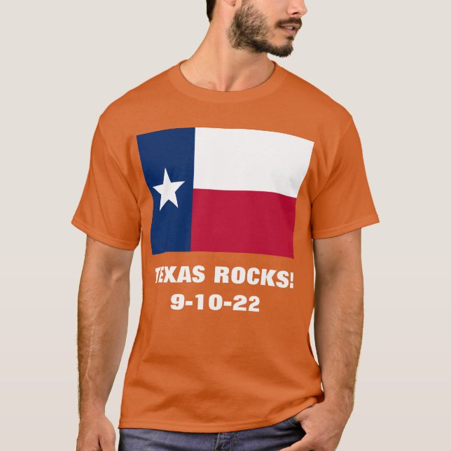 T-SHIRT TEXAS ROCKS (Devant)