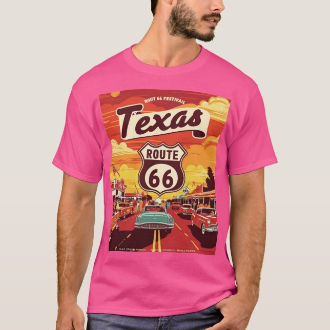 T-SHIRT TEXAS ROUTE 66 FESTIVAL 2025 (Devant)