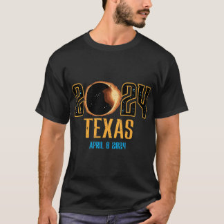 T-shirt Texas Solar Eclipse 2024 Totalité Avril 8 Hommes F