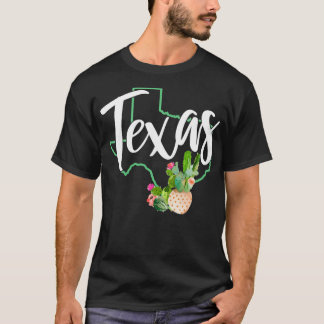 T-shirt Texas State Map Pride Cactus Vintage Texas Sweatsh