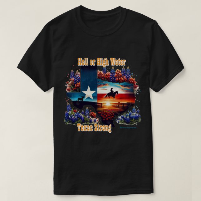 T-shirt Texas Strong  (Design devant)