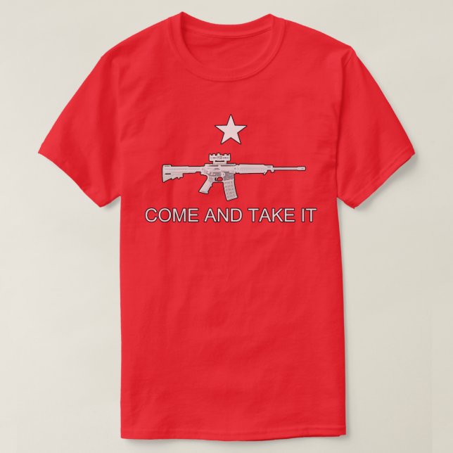 T-shirt Texas Style Come and Take It AR15 (Design devant)