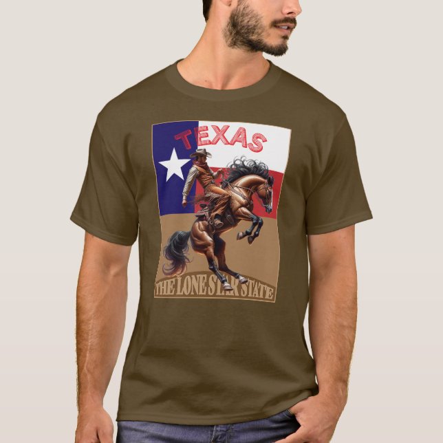 T-shirt Texas The Lone Star State (Devant)