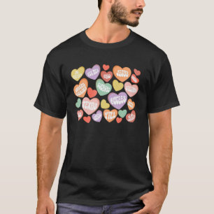 T-shirt Texas Thème Conversation Coeur Valentines Jour Ca