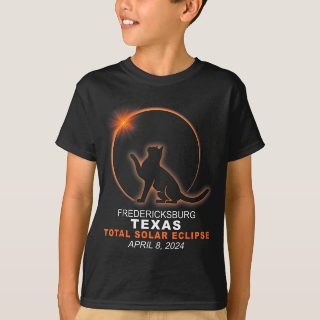 T-shirt Texas Total Solar Eclipse 2024 (Devant)