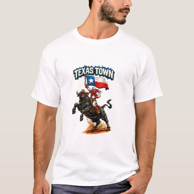 T-shirt Texas Town Rodeo Shirt (Devant)