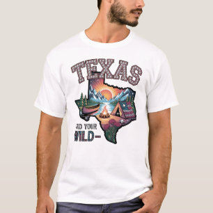 T-shirt Texas Trouvez Votre Aventure Extérieure Vintage Sa