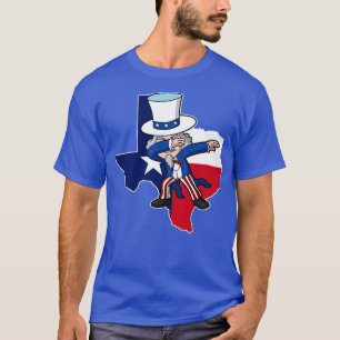 T-shirt Texas Uncle Sam Texan 4 juillet USA Patriotique