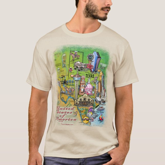 T-shirt Texas USA (Devant)