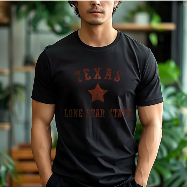 T-shirt Texas vintage l'état étoile solitaire (Créateur téléchargé)