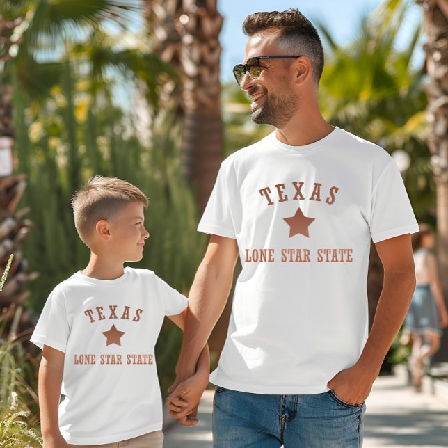 T-shirt Texas vintage l'état étoile solitaire (Créateur téléchargé)