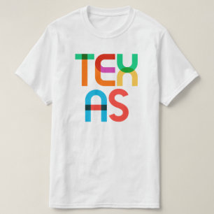 T-shirt Texas Vintage Retro coloré 80s Pop Art