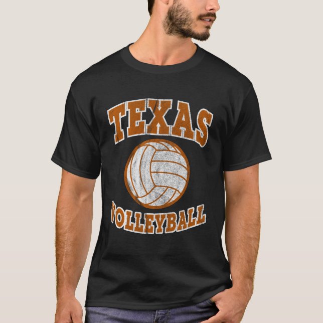T-shirt Texas Volleyball désorganisé (Devant)