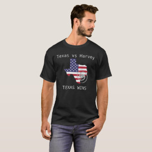 T-shirt Texas vs Harvey, Texas Wins
