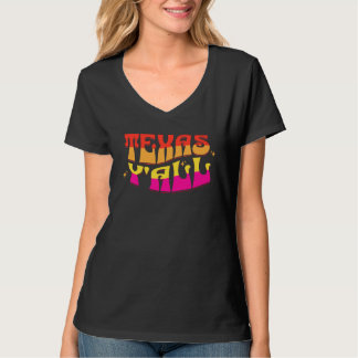 T-shirt Texas Y all Bold Typography