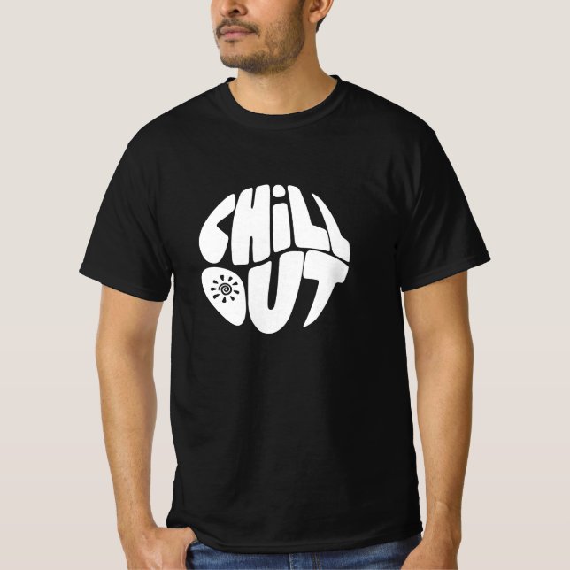 T-shirt Texte à la main en forme de boule (Devant)