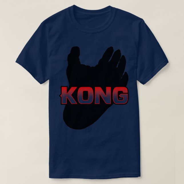 T-SHIRT TEXTE À PIED KONG (Design devant)