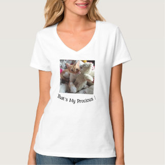 T-shirt Texte amusant, Photo de chat, Les deux remplaçable