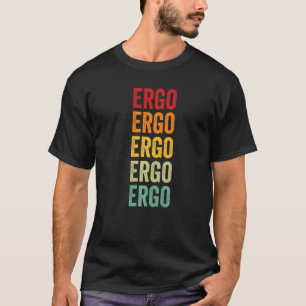 T-shirt Texte arc-en-ciel Ergo Crypto