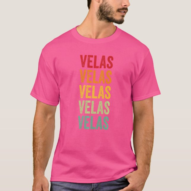 T-shirt Texte arc-en-ciel Velas Crypto (Devant)