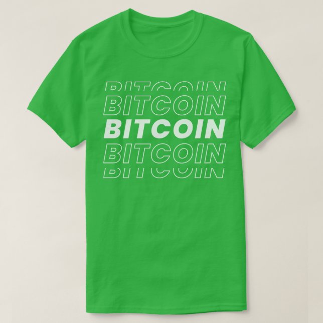 T-shirt Texte Bitcoin (Design devant)