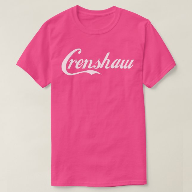 T-shirt Texte blanc Crenshaw (Design devant)