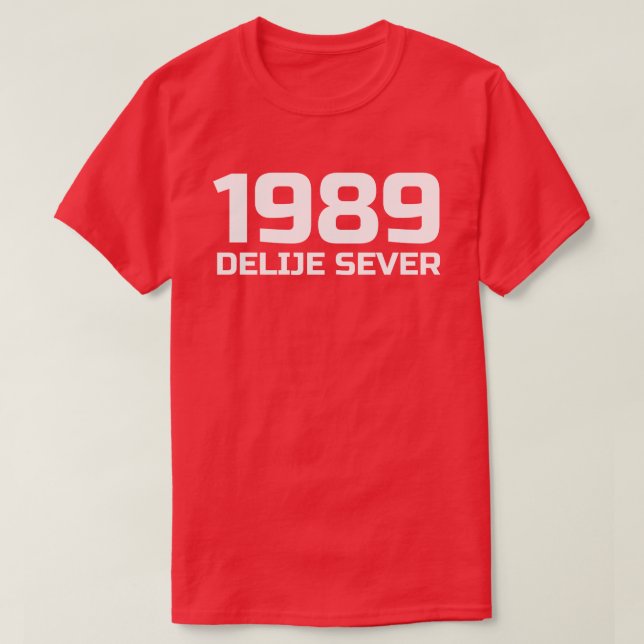T-shirt  Texte Blanc Divise Nord 1989 (Design devant)
