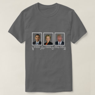 T-shirt Texte blanc drôle de maman "Obama Ding-Dong"