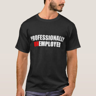 T-shirt Texte blanc et rouge drôle professionnellement