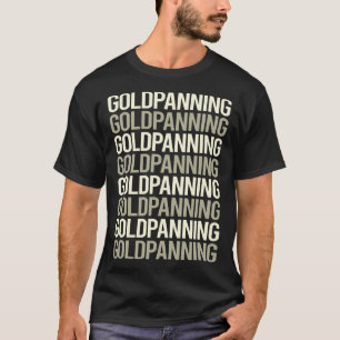 T-shirt Texte Blanc Panning Panner Or
