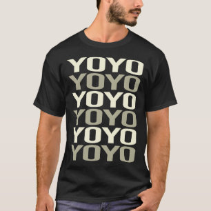 T-shirt Texte blanc YoYo Yo-Yo YoYo