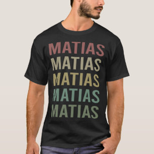 T-shirt Texte coloré Art - Matias Nom