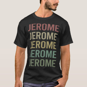 T-shirt Texte coloré Art - Nom du Jérôme