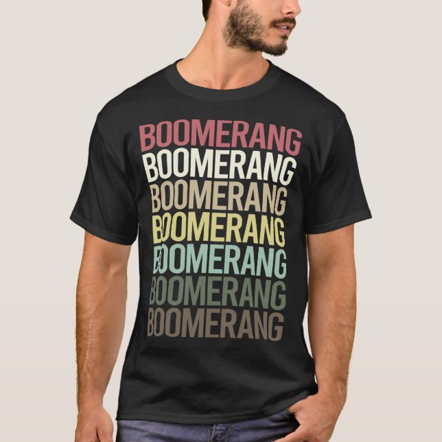 T-shirt Texte Coloré Boomerang (Devant)