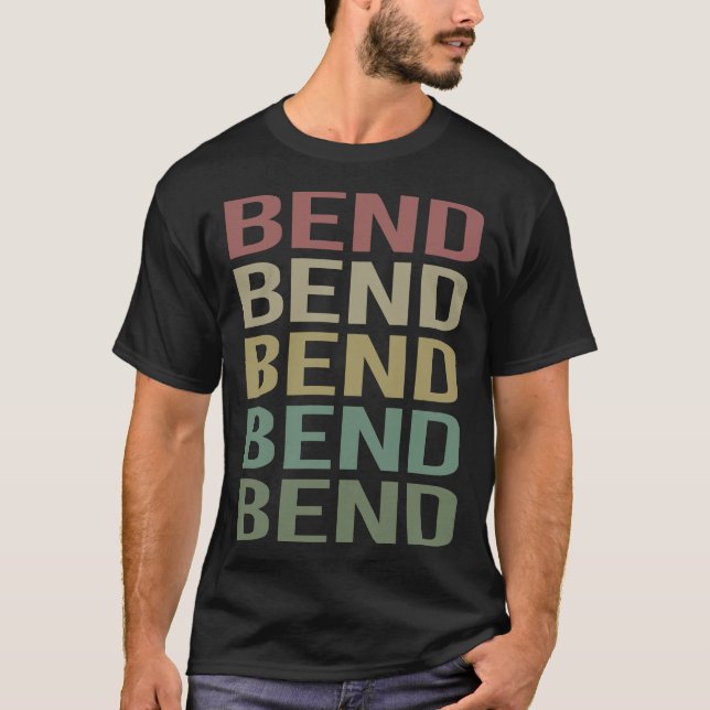 T-shirt Texte Coloré Courbé (Devant)