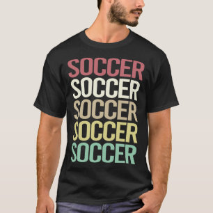 T-shirt Texte coloré de football