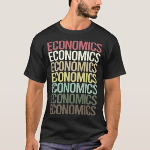 T-shirt Texte coloré Economie Économiste