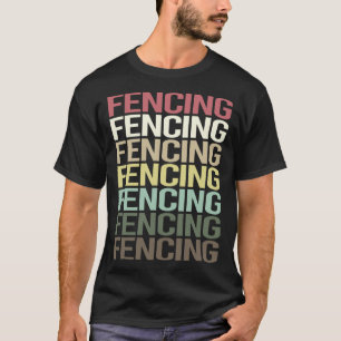T-shirt Texte Coloré Escrime Esgrimiste
