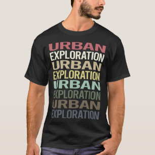 T-shirt Texte coloré Exploration urbaine
