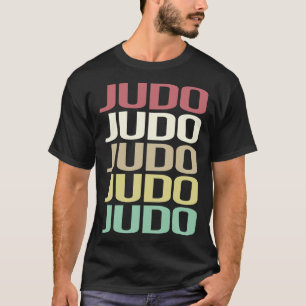 T-shirt Texte Coloré Judo