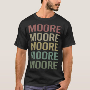 T-shirt Texte Coloré Moore