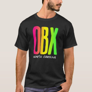 T-shirt Texte Coloré Rétro Vintage Outer Banks OBX 1