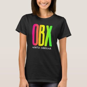 T-shirt Texte Coloré Rétro Vintage Outer Banks OBX 1