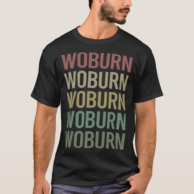 T-shirt Texte coloré Woburn (Devant)