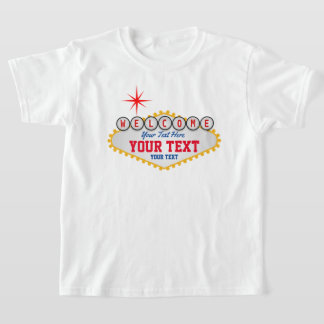 T-shirt Texte de bienvenue de Las Vegas