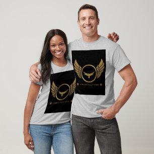 T-shirt Texte de félicitations image d'Aigle doré sur fond